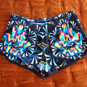 Trippy Crushed Velvet Shorts
